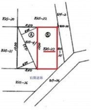 桶川市大字下日出谷、土地の間取り画像です