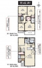 桶川市上日出谷南、新築一戸建ての間取り画像です