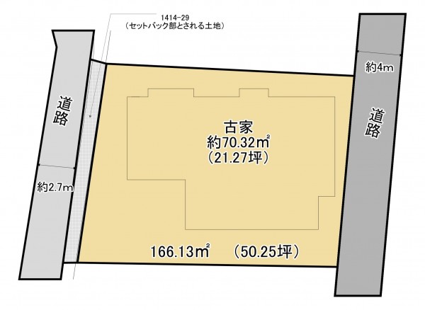 上尾市大字畔吉、土地の間取り画像です