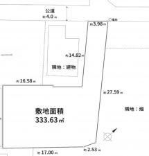 上尾市西宮下、土地の間取り画像です