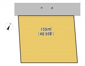 上尾市大字上野本郷、土地の間取り画像です