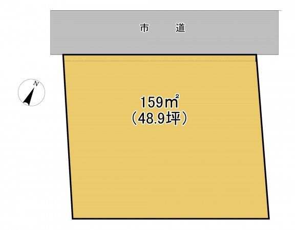 上尾市大字上野本郷、土地の間取り画像です