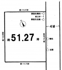 上尾市藤波、土地の間取り画像です