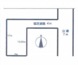 上尾市栄町、土地の間取り画像です