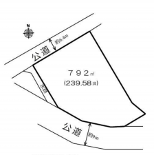 上尾市大字畔吉、土地の間取り画像です