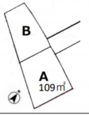 上尾市大字地頭方、土地の間取り画像です