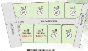 上尾市大字上野、土地の間取り画像です