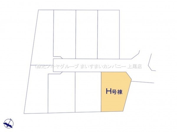 上尾市向山、新築一戸建ての画像です