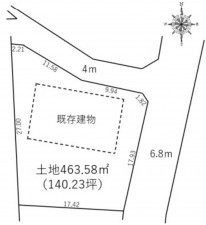 桶川市大字川田谷、土地の間取り画像です