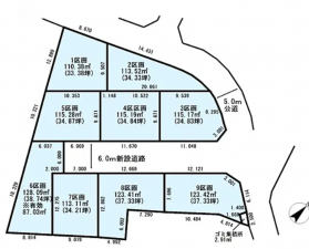 桶川市大字上日出谷、土地の間取り画像です