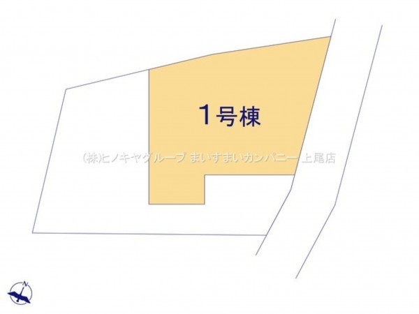 上尾市大字原市、新築一戸建ての画像です