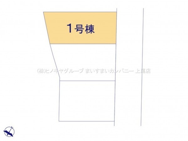 上尾市大字原市、新築一戸建ての画像です