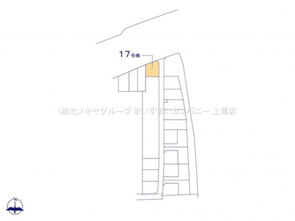 上尾市大字瓦葺、新築一戸建ての画像です