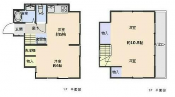 上尾市大字今泉、中古一戸建ての間取り画像です