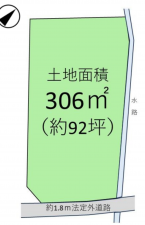 上尾市中分、土地の間取り画像です