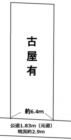 上尾市弁財、土地の間取り画像です