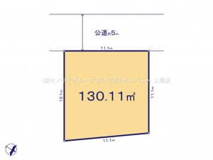 桶川市大字加納、土地の間取り画像です