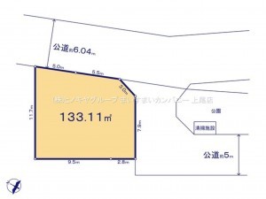 桶川市大字加納、土地の間取り画像です