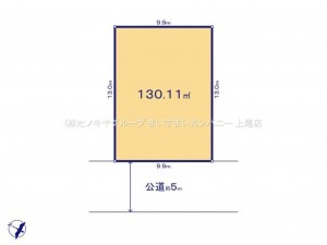 桶川市大字加納、土地の間取り画像です