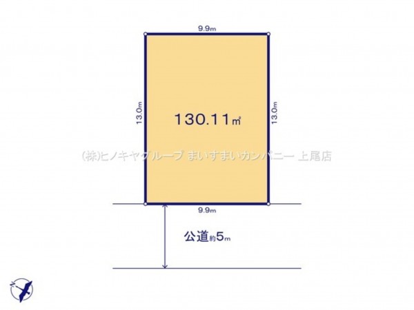 桶川市大字加納、土地の間取り画像です