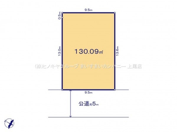 桶川市大字加納、土地の間取り画像です