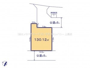 桶川市大字加納、土地の間取り画像です