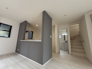 上尾市向山、新築一戸建てのキッチン画像です