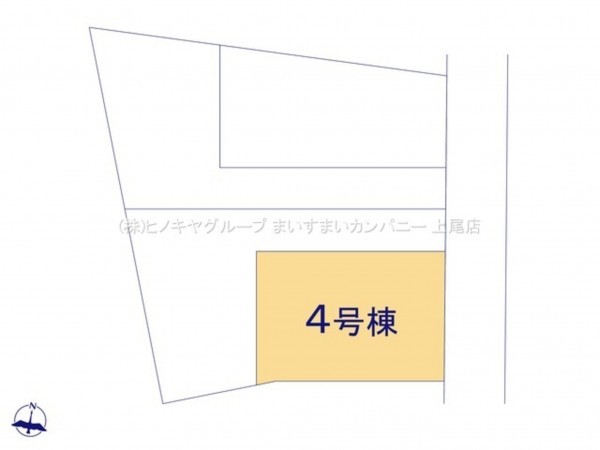 上尾市向山、新築一戸建ての画像です