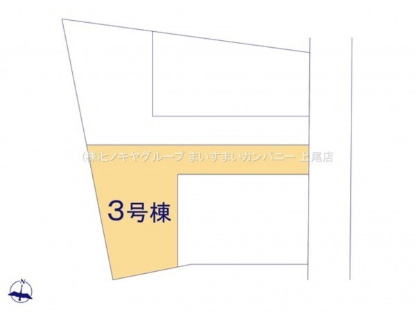 上尾市向山、新築一戸建ての画像です