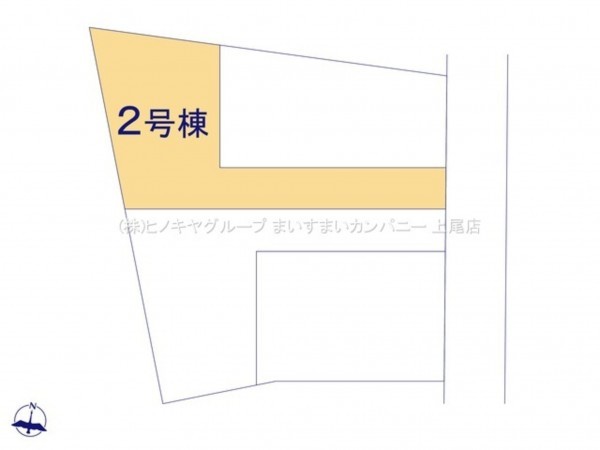 上尾市向山、新築一戸建ての画像です