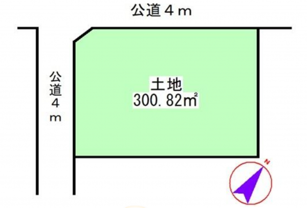 上尾市大字上尾村、土地の間取り画像です