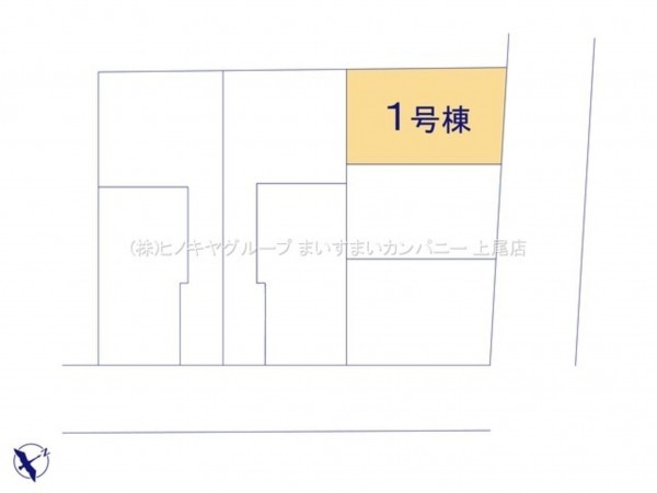 上尾市仲町、新築一戸建ての画像です