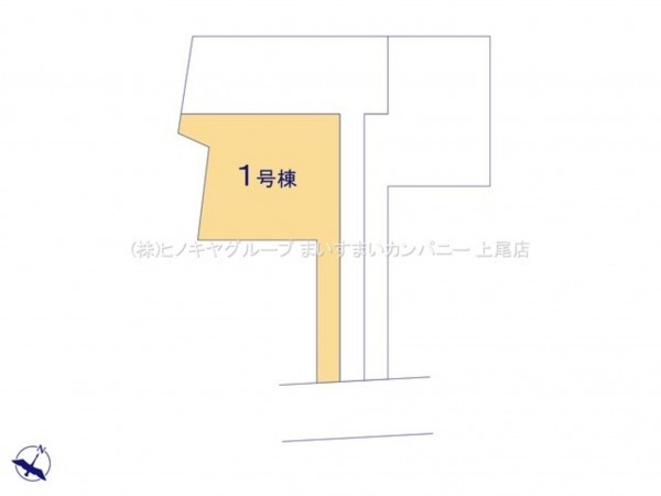 上尾市大字平塚、新築一戸建ての画像です