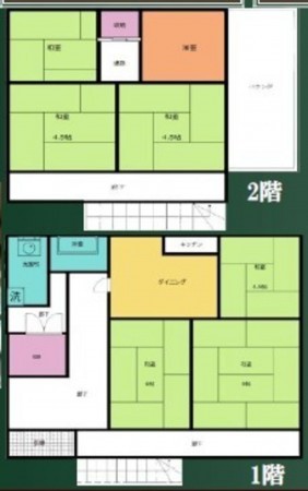 上尾市菅谷、中古一戸建ての間取り画像です