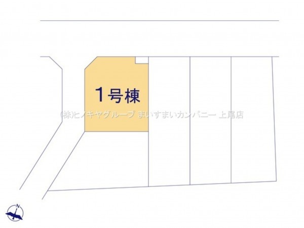 上尾市小泉、新築一戸建ての画像です