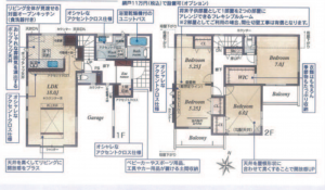 上尾市小泉、新築一戸建ての間取り画像です