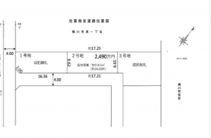 桶川市泉、土地の間取り画像です