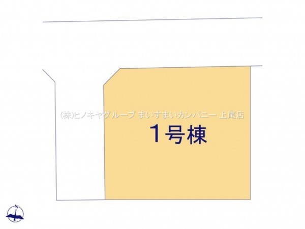 上尾市向山、新築一戸建ての画像です