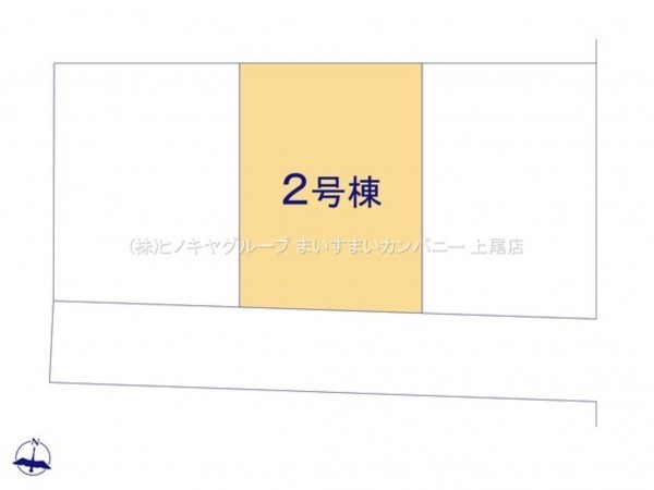 上尾市大字瓦葺、新築一戸建ての画像です