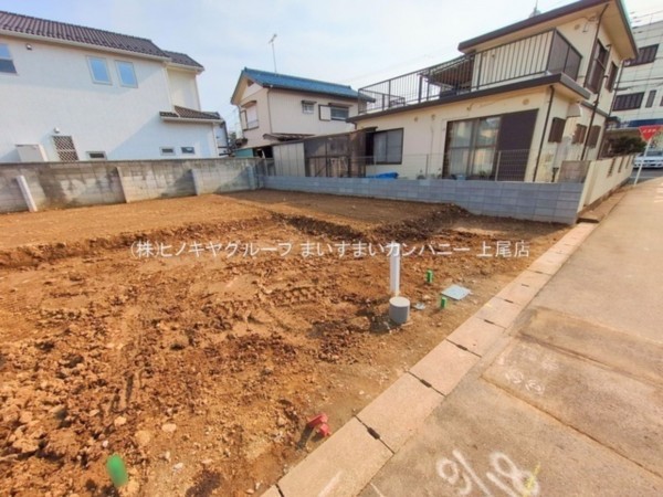 桶川市神明、新築一戸建ての外観画像です