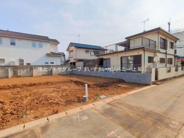 桶川市神明、新築一戸建ての外観画像です