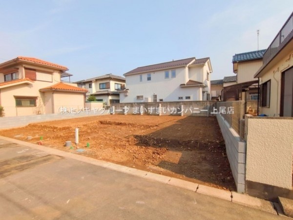 桶川市神明、新築一戸建ての外観画像です