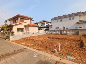 桶川市神明、新築一戸建ての外観画像です