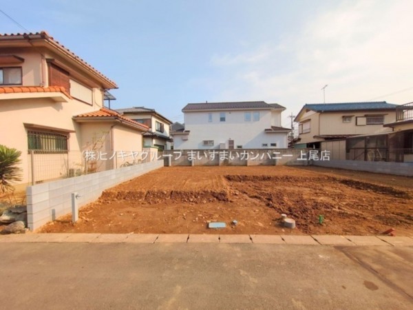 桶川市神明、新築一戸建ての外観画像です