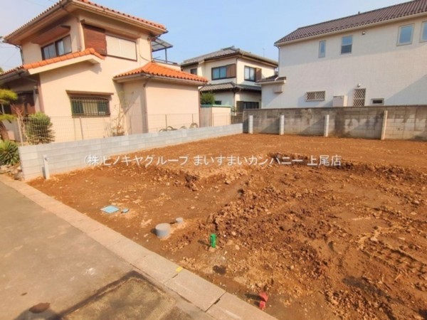 桶川市神明、新築一戸建ての外観画像です