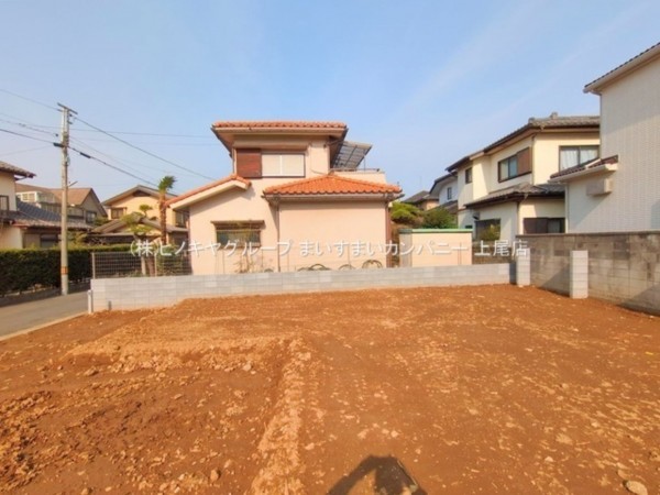 桶川市神明、新築一戸建ての外観画像です