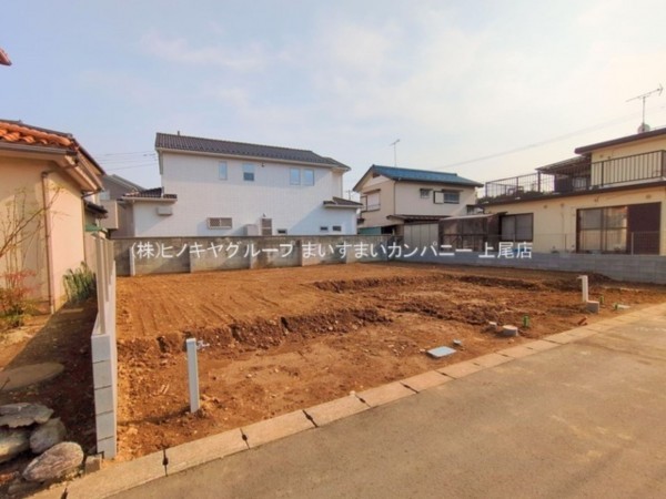 桶川市神明、新築一戸建ての外観画像です