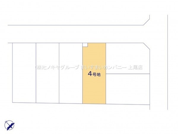 上尾市中妻、土地の画像です
