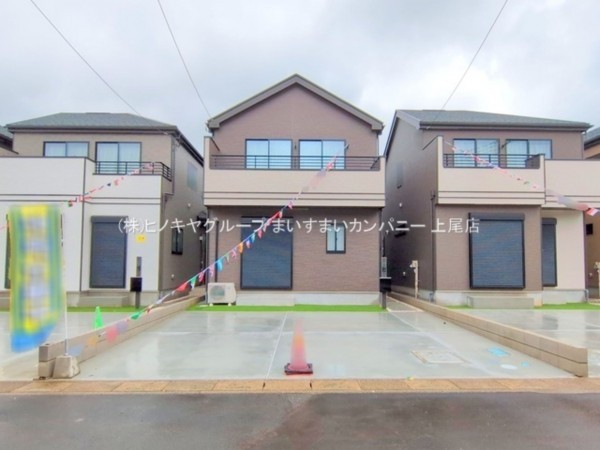 桶川市坂田東、新築一戸建ての画像です