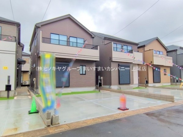 桶川市坂田東、新築一戸建ての画像です